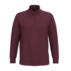 Sweat-shirt col zippé homme