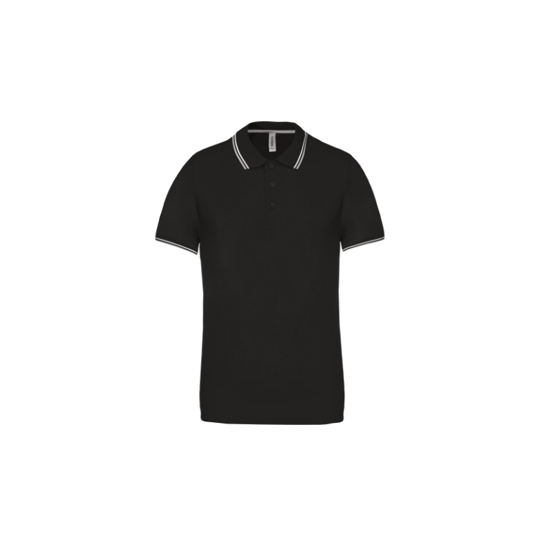 Polo maille piquée manches courtes homme