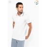 Polo maille piquée manches courtes homme