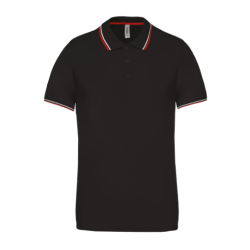 Polo maille piquée manches courtes homme
