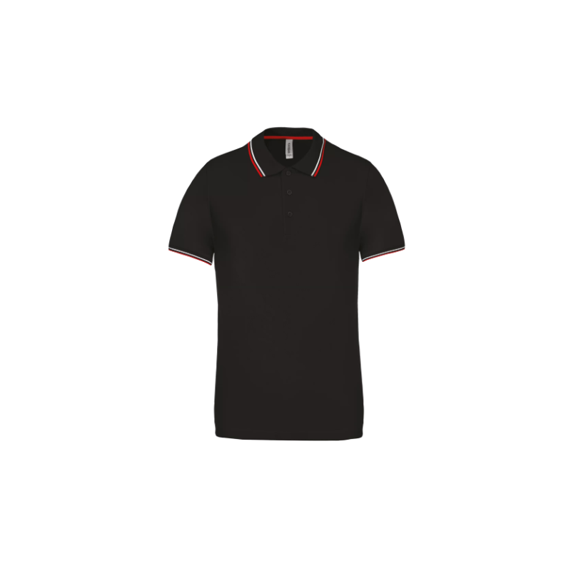 Polo maille piquée manches courtes homme