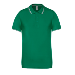 Polo maille piquée manches courtes homme