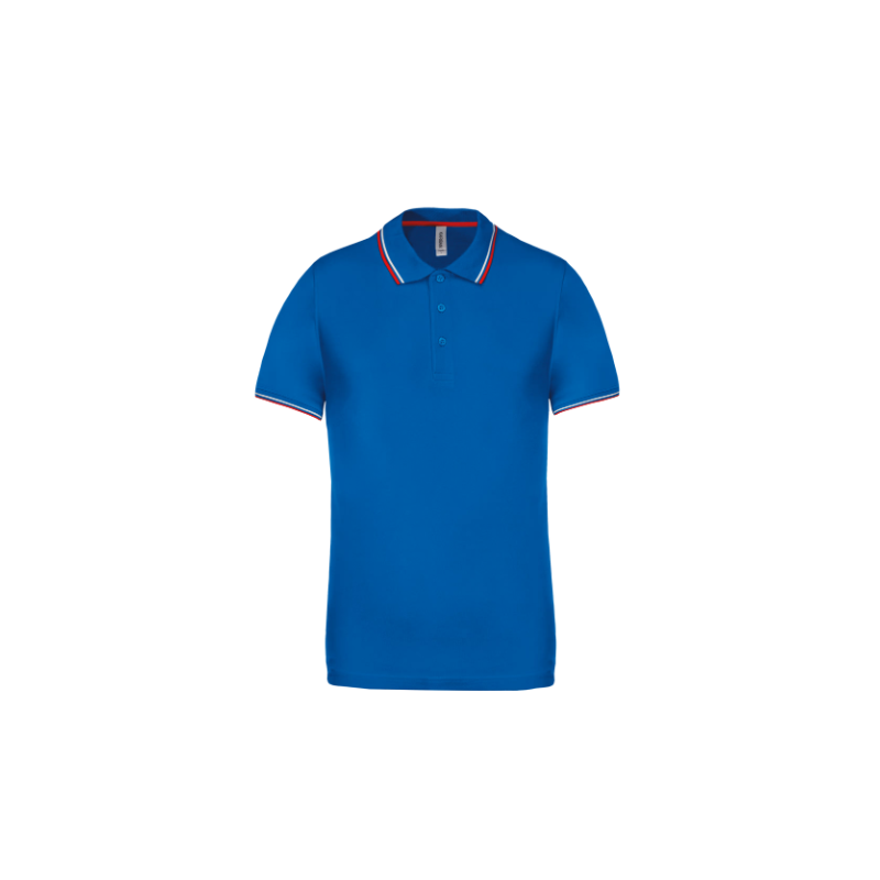 Polo maille piquée manches courtes homme