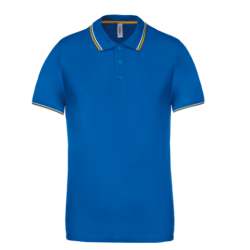 Polo maille piquée manches courtes homme