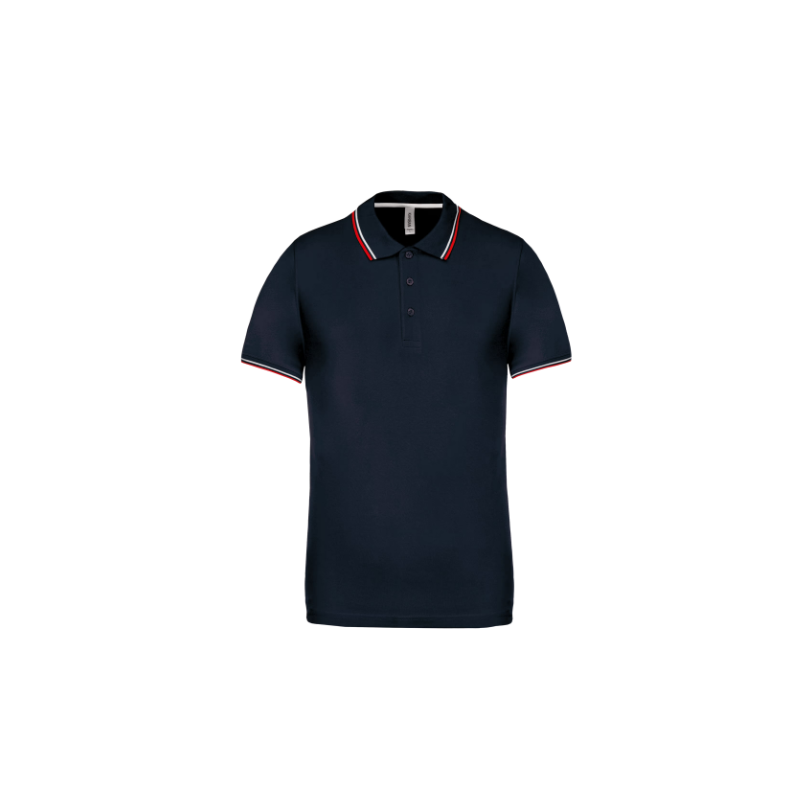 Polo maille piquée manches courtes homme