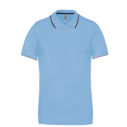 Polo maille piquée manches courtes homme