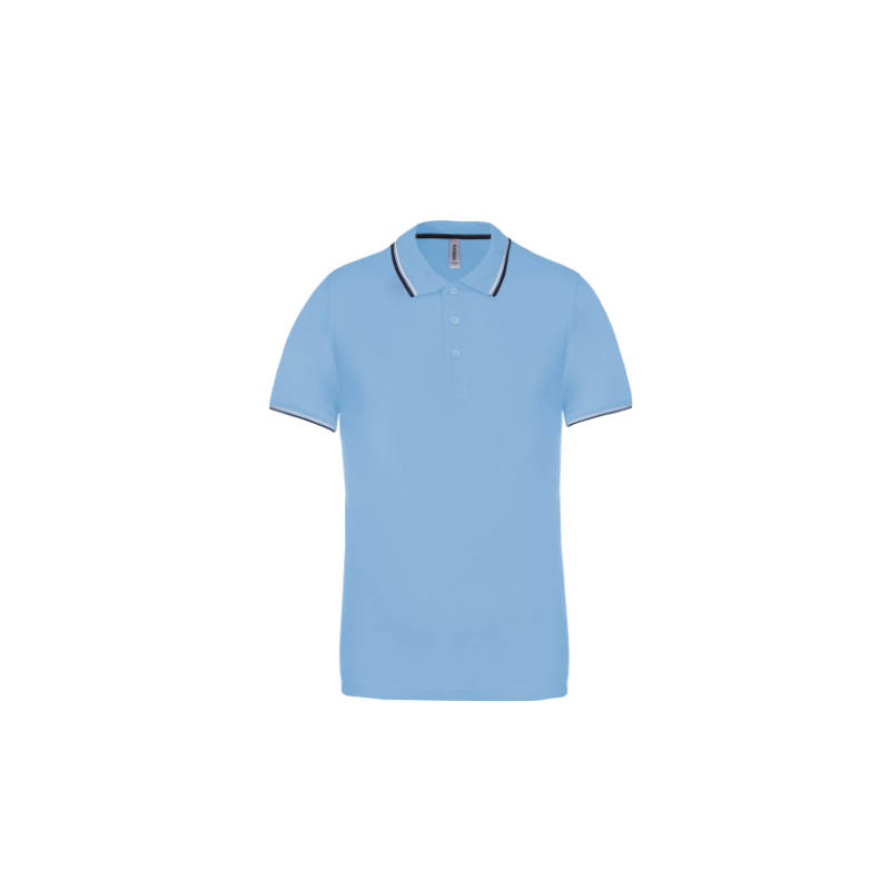 Polo maille piquée manches courtes homme