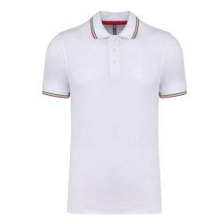 Polo maille piquée manches courtes homme