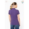 Polo piqué manches courtes femme