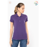 Polo piqué manches courtes femme