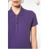 Polo piqué manches courtes femme