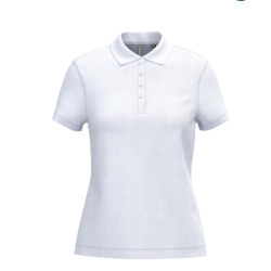 Polo piqué manches courtes femme