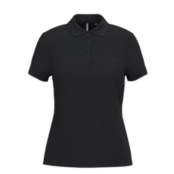 Polo piqué manches courtes femme