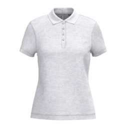 Polo piqué manches courtes femme