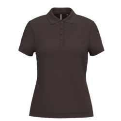 Polo piqué manches courtes femme