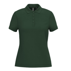 Polo piqué manches courtes femme