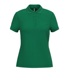 Polo piqué manches courtes femme
