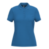 Polo piqué manches courtes femme
