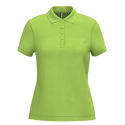 Polo piqué manches courtes femme
