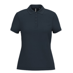 Polo piqué manches courtes femme