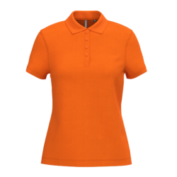 Polo piqué manches courtes femme