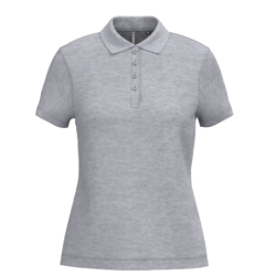 Polo piqué manches courtes femme