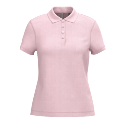 Polo piqué manches courtes femme