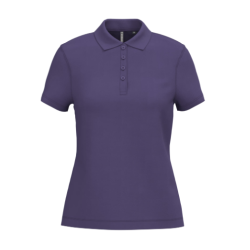 Polo piqué manches courtes femme