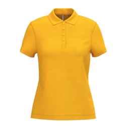 Polo piqué manches courtes femme