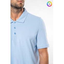 Polo piqué manches courtes homme
