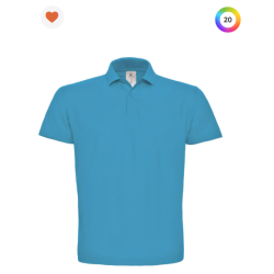 Polo à manches courtes piqué col plat homme