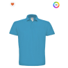 Polo à manches courtes piqué col plat homme