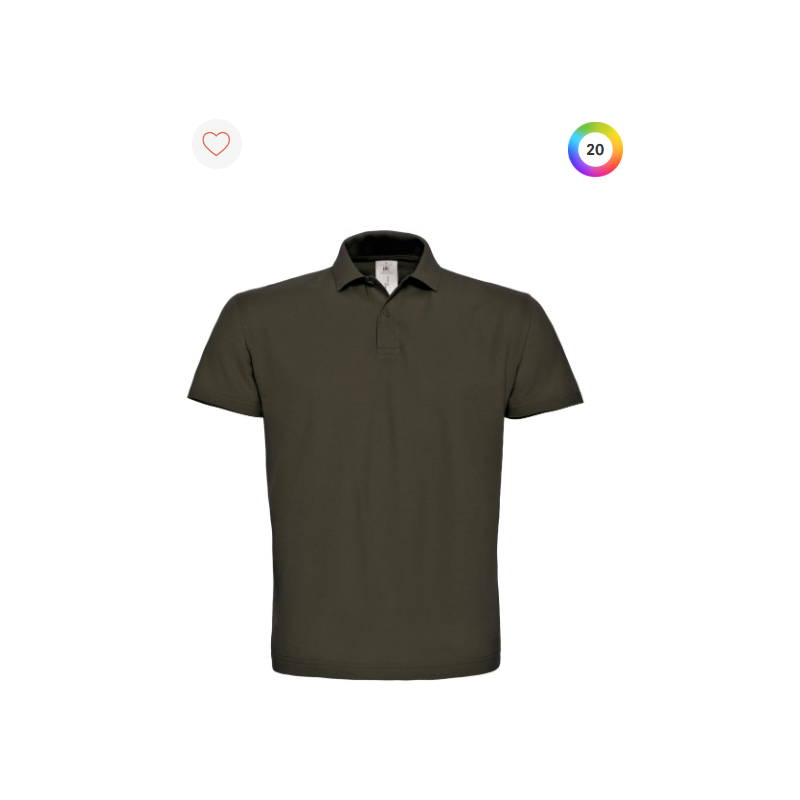 Polo à manches courtes piqué col plat homme Polo à manches courtes piqué col plat homme