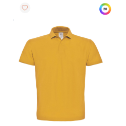 Polo à manches courtes piqué col plat homme