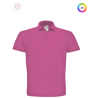 Polo à manches courtes piqué col plat homme