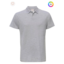Polo à manches courtes piqué col plat homme