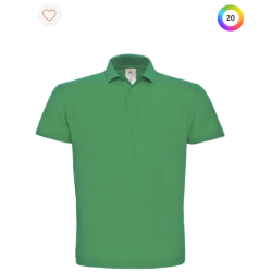 Polo à manches courtes piqué col plat homme