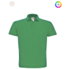 Polo à manches courtes piqué col plat homme