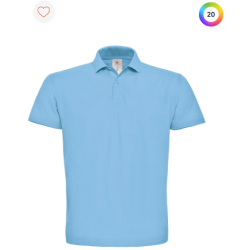 Polo à manches courtes piqué col plat homme