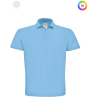 Polo à manches courtes piqué col plat homme