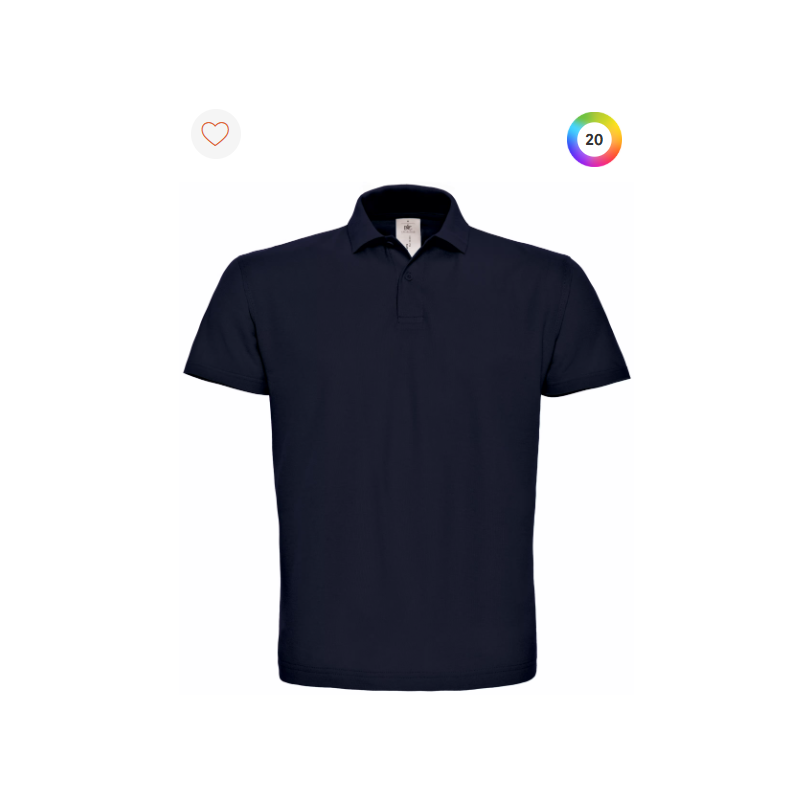 Polo à manches courtes piqué col plat homme Polo à manches courtes piqué col plat homme