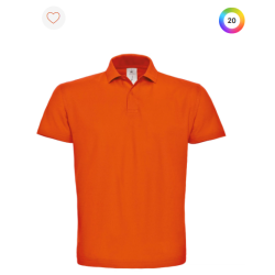 Polo à manches courtes piqué col plat homme