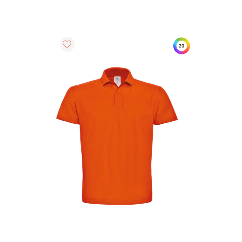 Polo à manches courtes piqué col plat homme Polo à manches courtes piqué col plat homme