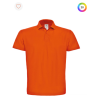 Polo à manches courtes piqué col plat homme
