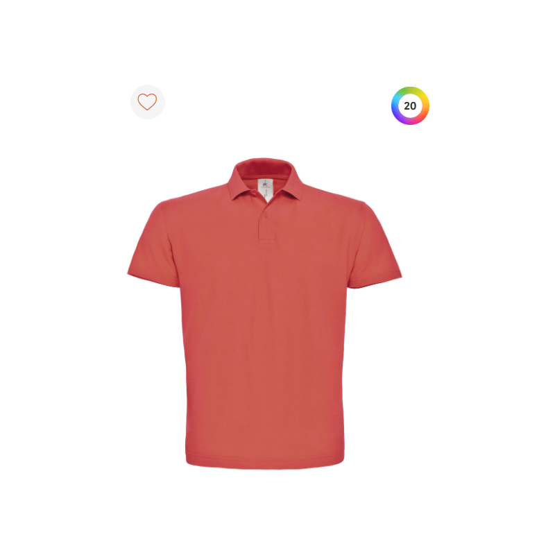 Polo à manches courtes piqué col plat homme Polo à manches courtes piqué col plat homme