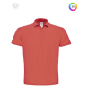Polo à manches courtes piqué col plat homme