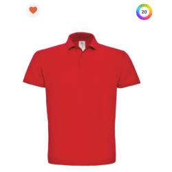 Polo à manches courtes piqué col plat homme