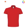 Polo à manches courtes piqué col plat homme