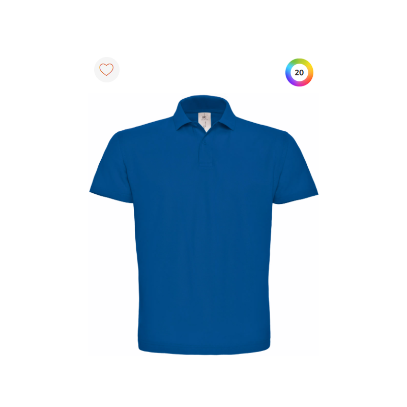 Polo à manches courtes piqué col plat homme Polo à manches courtes piqué col plat homme