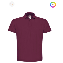 Polo à manches courtes piqué col plat homme